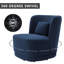 Prattsburgh 27.95" Wide Swivel Barrel Accent Chair-960719172