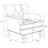 26.4" W Upholstered Corduroy  Tufted  Accent  Armchair-1710722718
