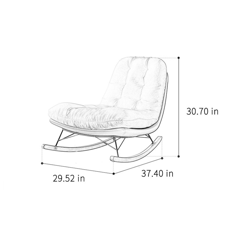 Modern simple comfortable casual rocking chair