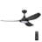 Honeywell Sirro 52" Matte Black Ceiling Fan with Adjustable LED Light-124238662-124238661