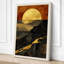 Moon Over Mountains Modern - Wrapped Canvas-1246103323-1246103324
