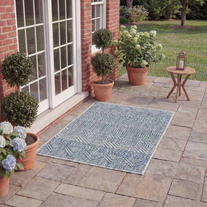 Selden Performance Southwestern Indoor/Outdoor Area Rug, Rectangle 2' x 3'7"