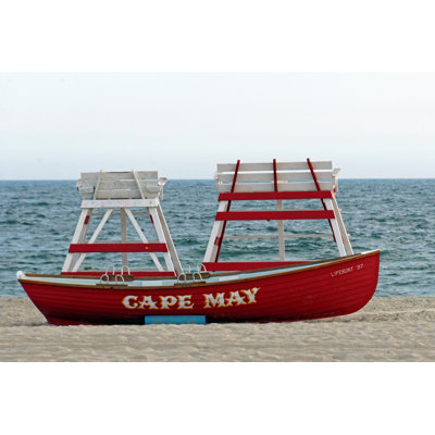 Cape May Lifeboat - Wrapped Canvas Print