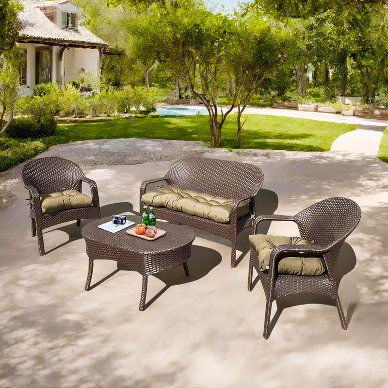 Outdoor 5'' Seat / Back Cushion, Khaki
