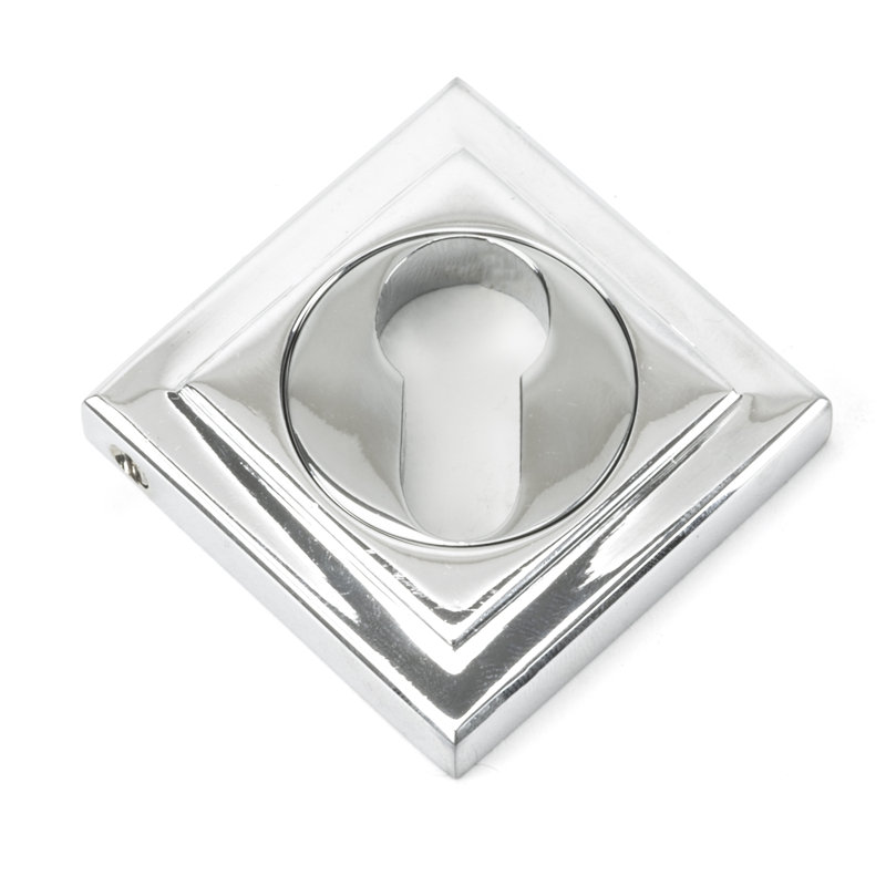 Euro Escutcheon Door Accessory, Polished Chrome