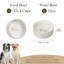 Flower Embossed Pattern Anti-skid Stoneware Dog Bowl-116384228