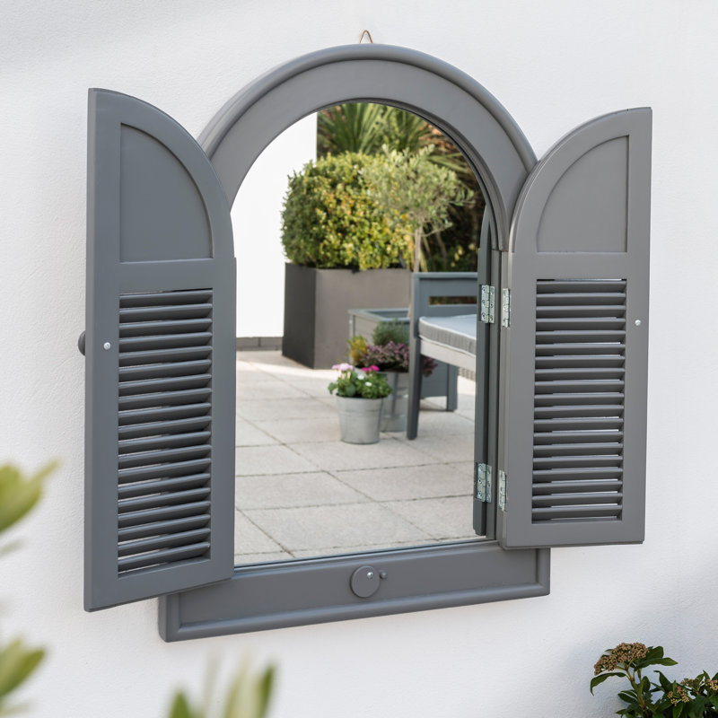 Caley Wood Flat Wall Mirror