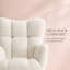 Chaise berçante moderne en sherpa avec repose-pieds rétractable et dossier haut-1281866256