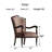 Elegant Traditional Upholstered Accent Chair With Solid Wood Frame – Beige Fabric