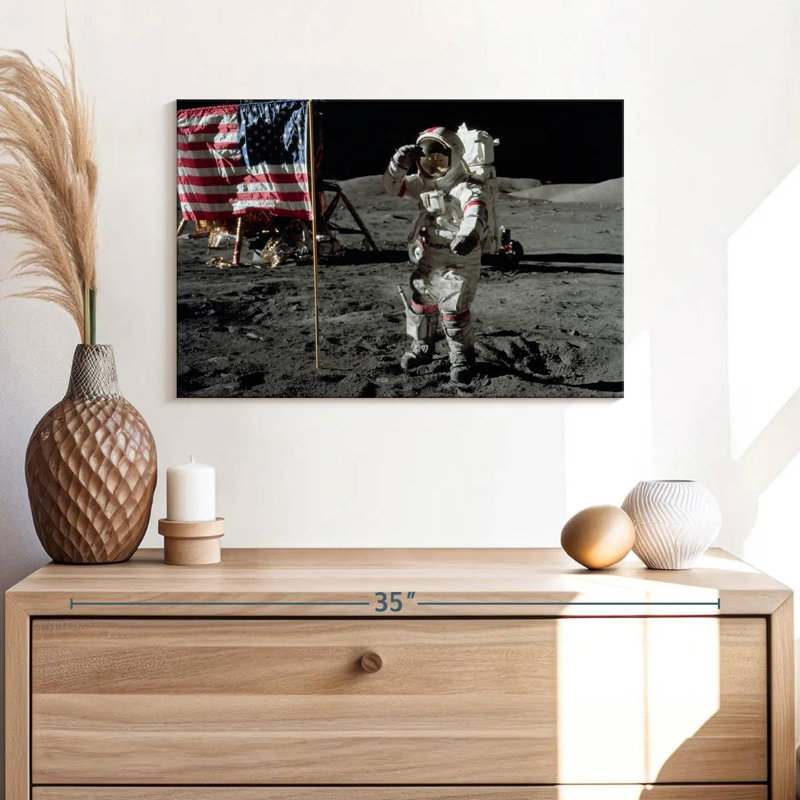 Oberle Man On The Moon I, 8" H x 12" W