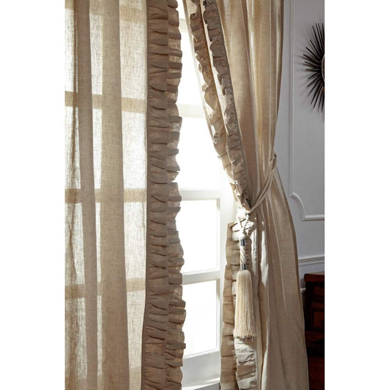 Kamari Semi Sheer Curtain, Natural