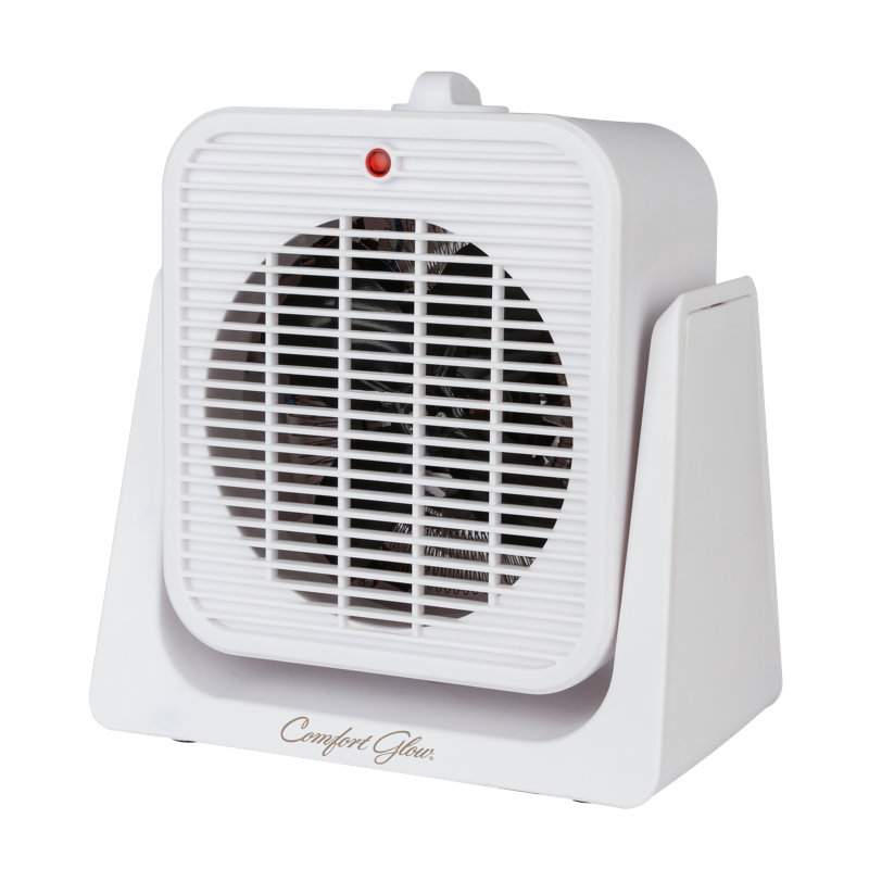 Comfort Glow White Ceramic Electric Heater with Thermostat