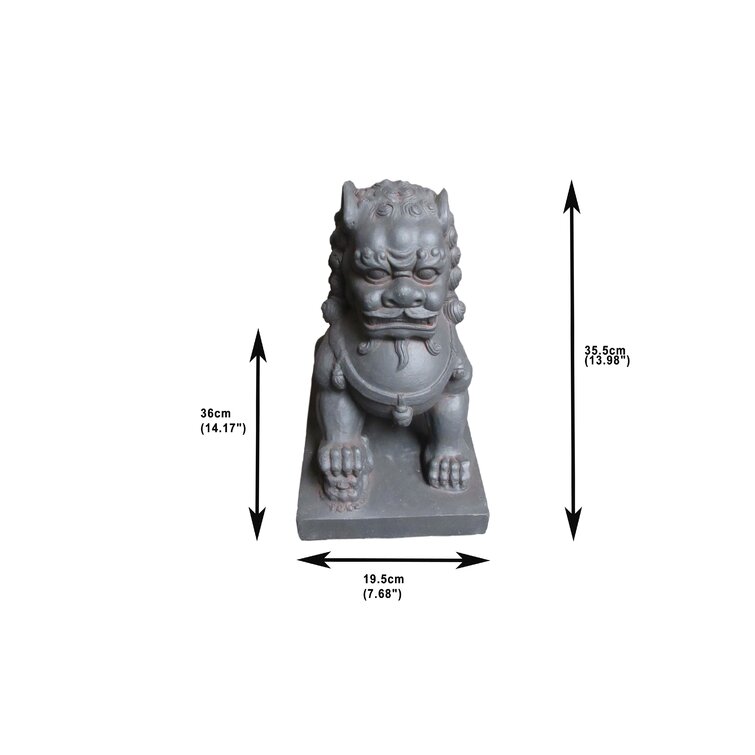 Design Toscano Chinese Guardian Lion Foo Dog Statue (Set of 2) : :  Home & Kitchen