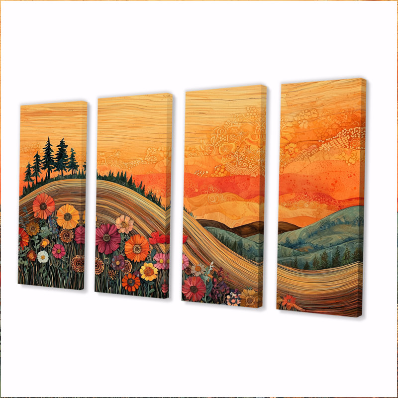 Coucy - Art - Pour le salon, H 32 po x l 64 po, 4