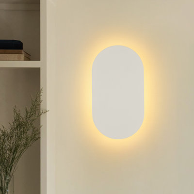 Simple Round / Oval Dimmable LED Flush Mount Wall Sconce