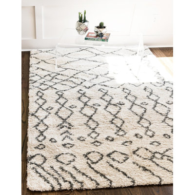 Paquette Geometric Shag Area Rug