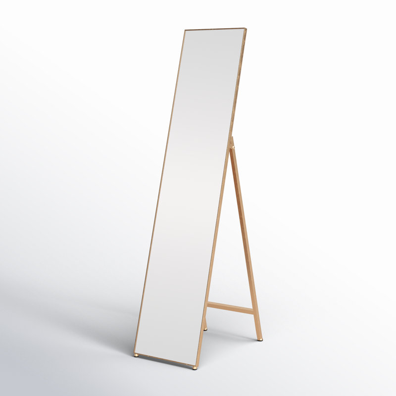 Wellen 28" x 69" Gold Framed Full-Length Mirror