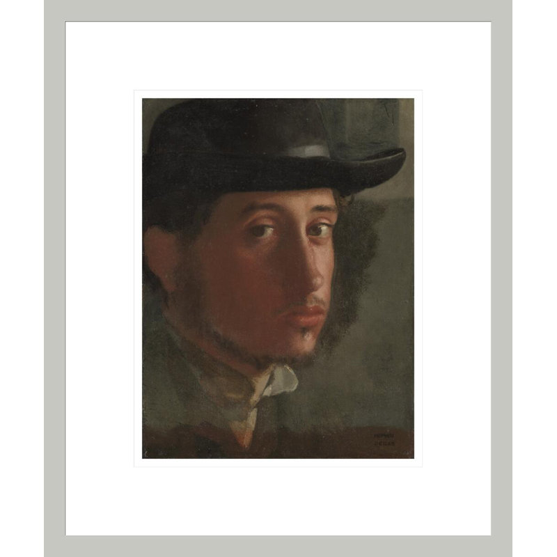 Autoportrait par Edgar Degas - Impression sur toile, 16.34" H x 13.75" W