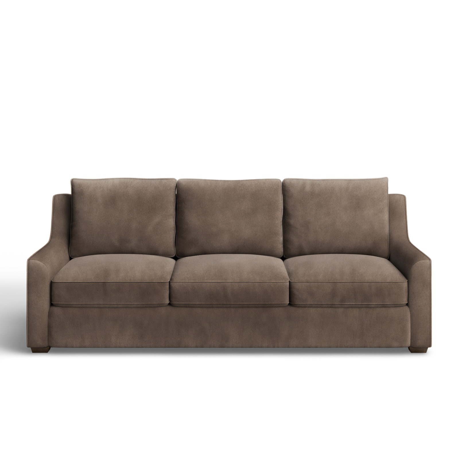 Gemi 80'' Upholstered Sofa, Bella Cocoa Performance Velvet