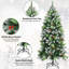 Arbre de Noël élancé vert et baies-1511183274