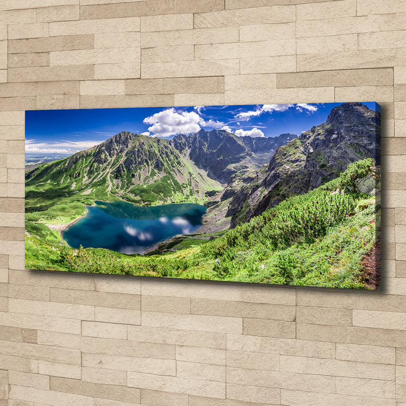 Black Pond Tatry - No Frame Print on Canvas