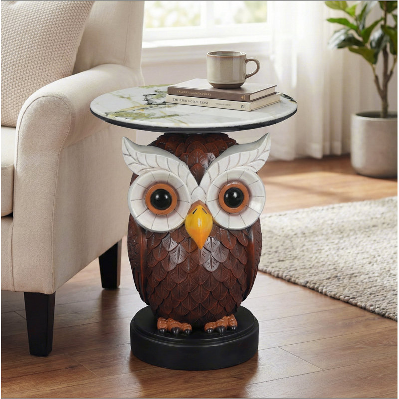 Table d'appoint hibou