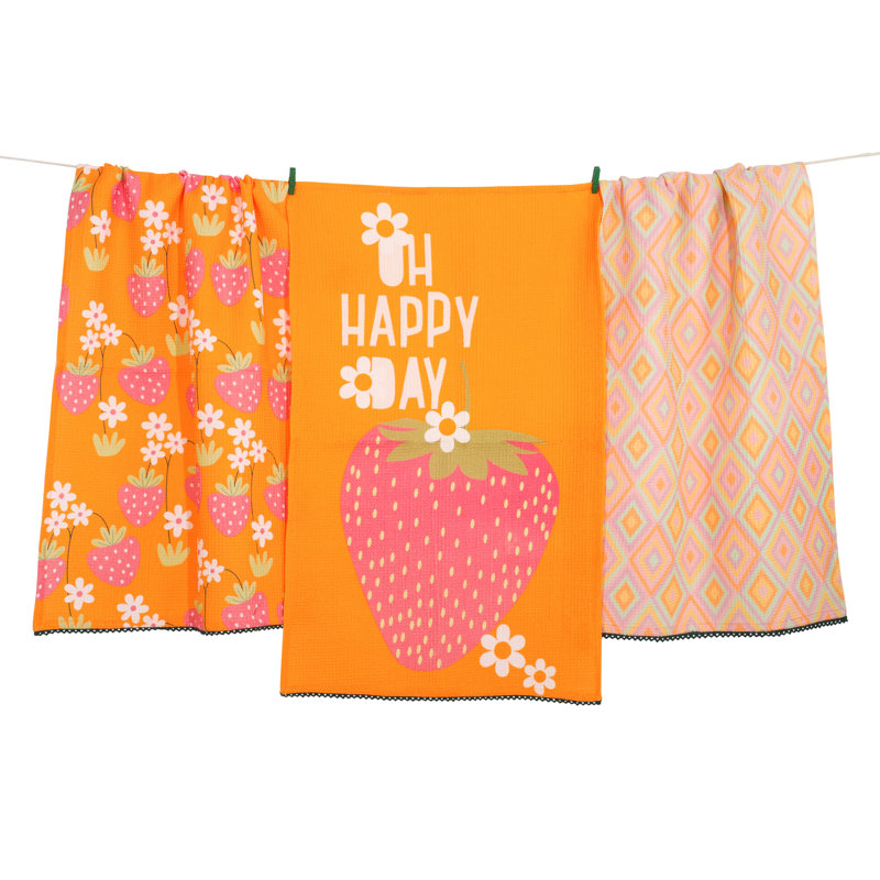 Ensemble de serviettes de cuisine Happy Day