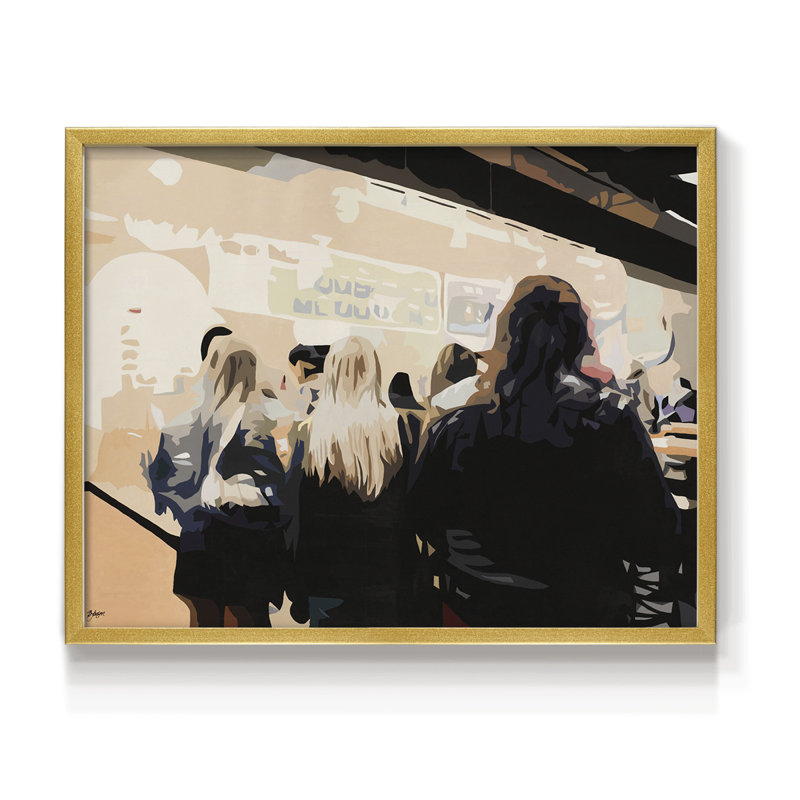 Late Night Queue -Framed Print - Restickable, 8" H x 10" W
