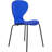 Kavish Dining Chair with Curved Back and Waterfall Edge Seat Powder-Coated Metal Legs-1468213422