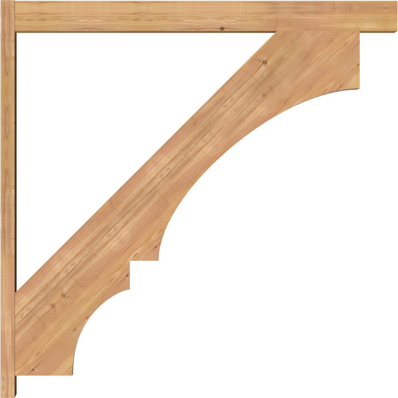 Bloc balboa rustique en bois rustique, P 36 po x H 40 po, Cèdre rouge occidental l 7 1/2 po (lisse)