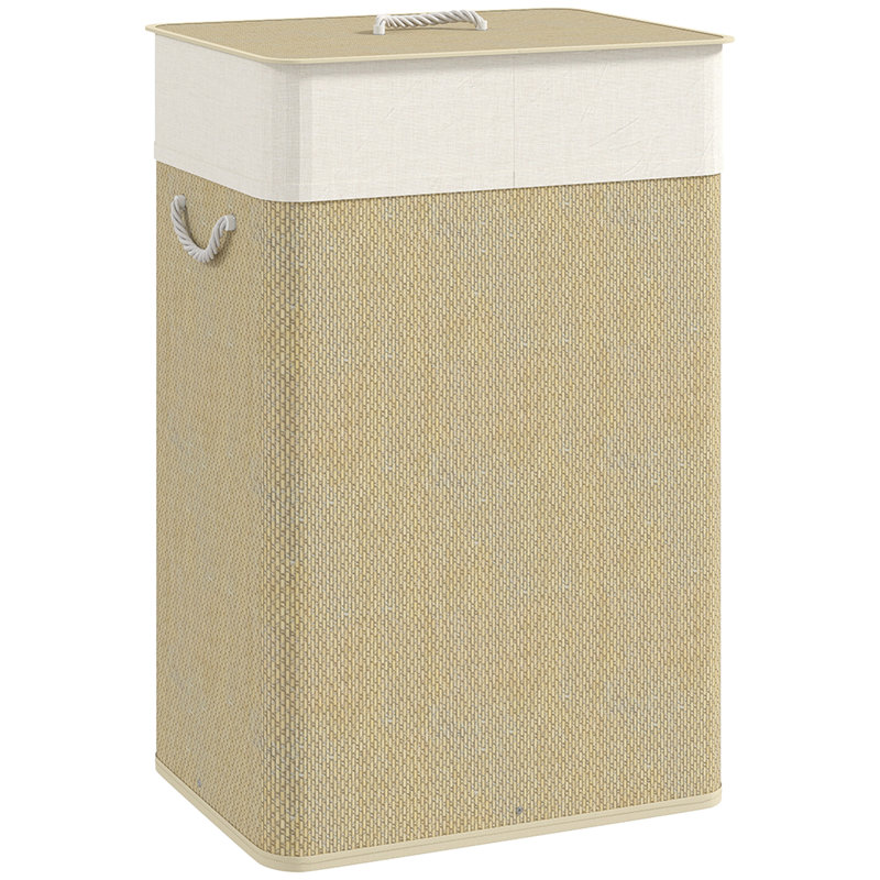 Bamboo Desk Chair PU Leather Office Chair Adjustable Height