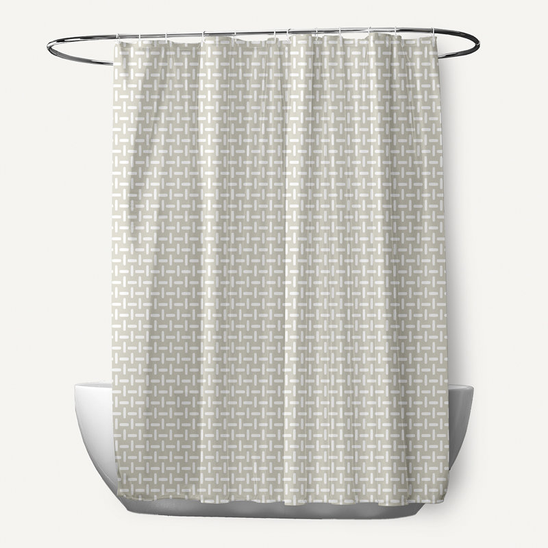 Floral Shower Curtain, Latte