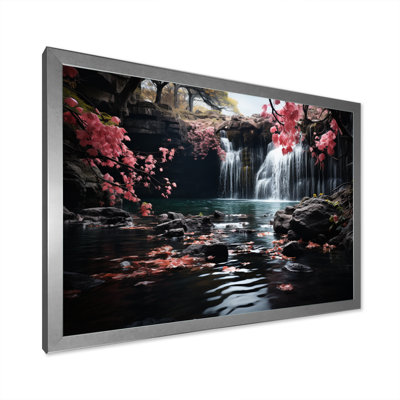 «Peach Tree Waterfall Natures Elegance II», reproduction sur toile