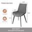 Chaise d'appoint rembourrée en similicuir avec pieds en acier au carbone Monkstown-2136291003