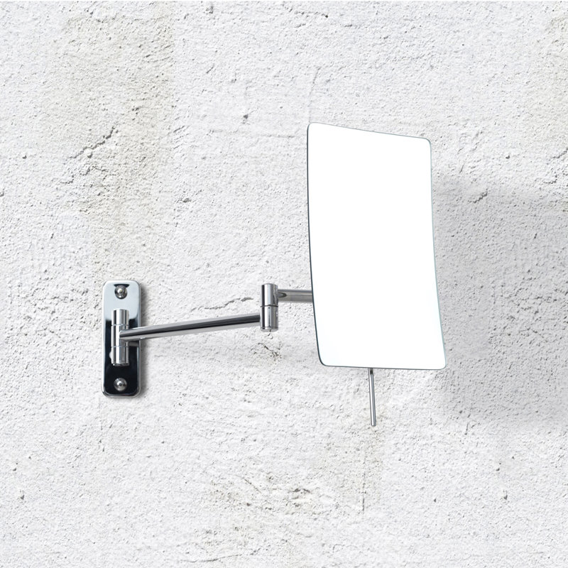 Afrah Blake Magnifying 5X Wall Mirror - Chrome