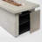 24" H x 61" W Outdoor Concrete Fire Pit Table with Hideaway Gas Tank Holder and Extra Storage Space 60,000BTU