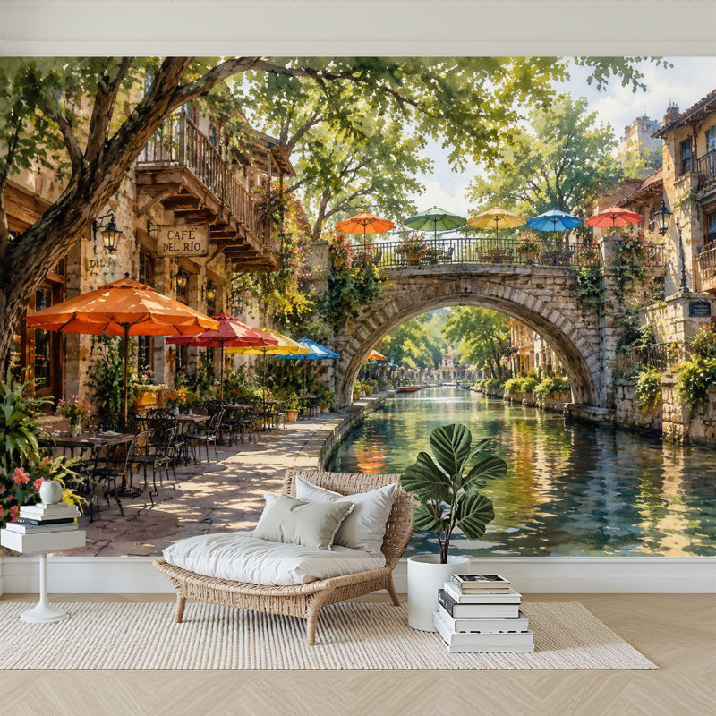Adhésif mural auto-adhésif moderne pour la chambre à coucher Peel and Stick L 100 "x l 144"