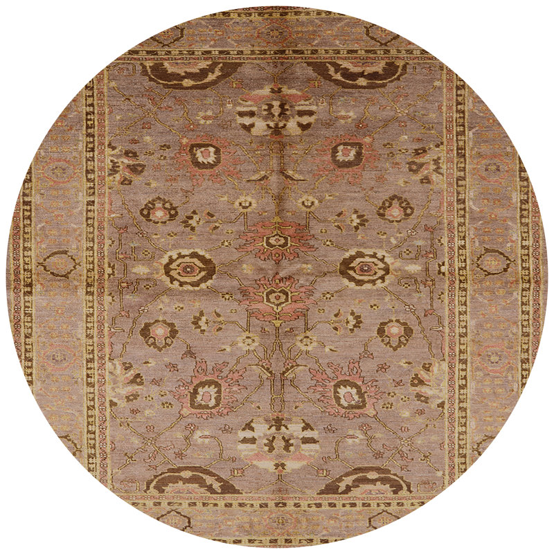 Tapis oriental brun Ashmont, Rond 3 pi