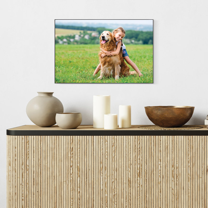 Snap Black Acrylic 11" x 17" Wall and Desktop Photo Frame Set