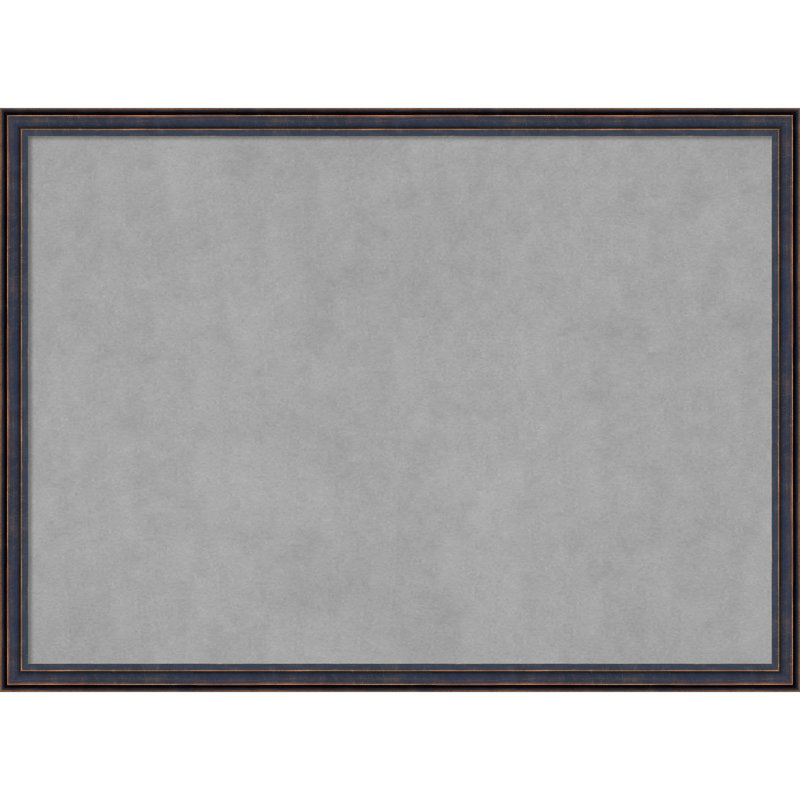 Tableau magnétique à cadre arrondi bronze foncé, H 22 po x l 30 po
