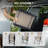 6 - Person Outdoor Dining Set with Adjustable Folding Chairs and Umbrella Hole-1825272321