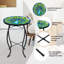 Table d'appoint en verre Peacock Mosaic