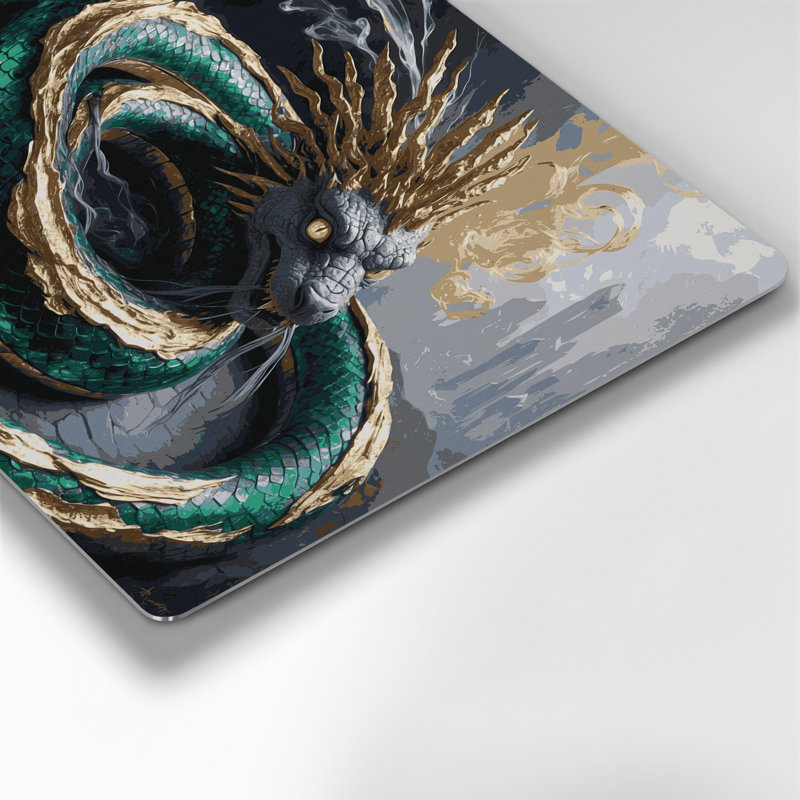 Art mural noir Sci Fi Basilisk, H 8 po x l 10 po