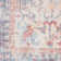 Machine Washable Oriental Blue/Red Area Rug