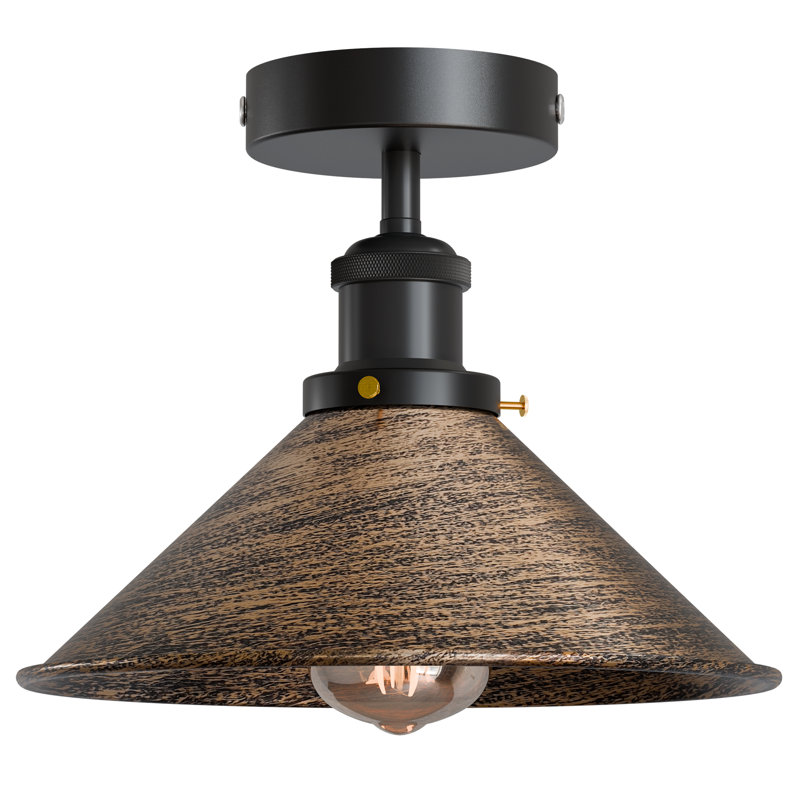 Langleyville Flush Mount, Brushed Copper