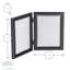 Nicola Spring - Folding 2 Photo Frame - 5 x 7"-50928624