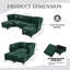 Canapé modulaire surdimensionné en U avec repose-pieds avec rangement-117582075
