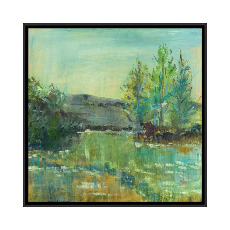 « belle life », reproduction sur toile, H 18 po x l 18 po x P 1,5 po, Toile avec cadre noir