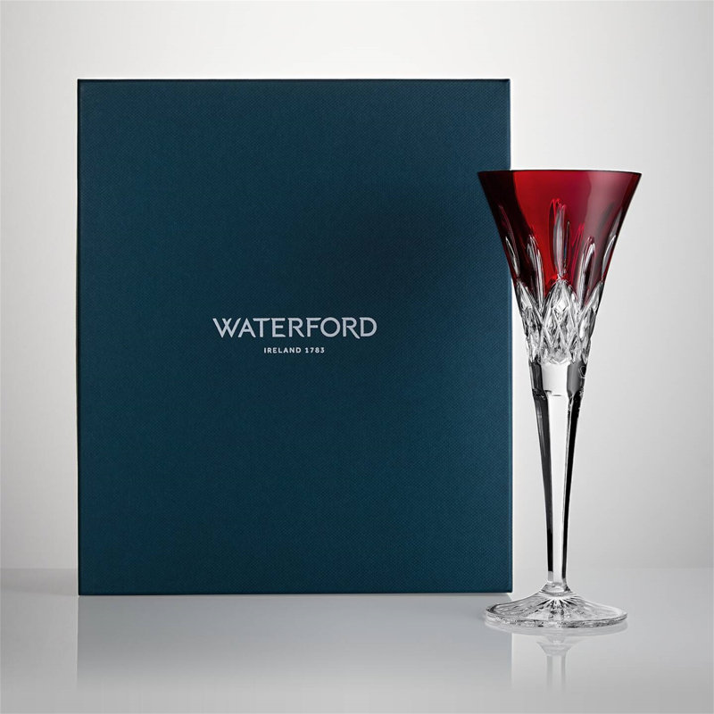 Lismore Red 5.5floz Toasting Flute