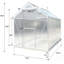 Serre en polycarbonate de 6,3 pi x 10,2 pi x 7 pi, ensemble de serre d'extérieur robuste en aluminium avec gouttière, évent et porte pour jardin, couleur aluminium-127957975